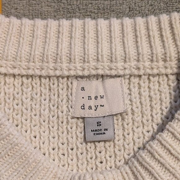 A New Day Black and White stripped sweater - Picture 2 of 3